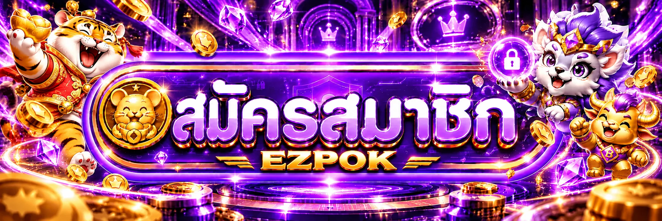 สมัครและเข้าเล่น EZPOK ผ่านเว็บไซต์หลัก
